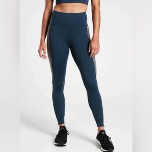 NWOT ATHLETA x Allyson Felix Legend Leggings Lagoon Teal Sz M Petite